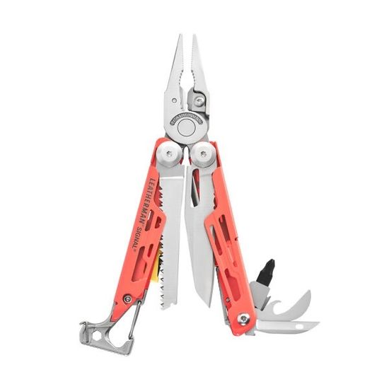 Мультитул-инструмент Leatherman Мод. SIGNAL GUAVA (19 инструментов)(11,4см)(212г.)(чехол: нейлон BLACK L)