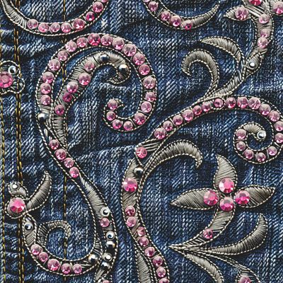 Деним и стразы