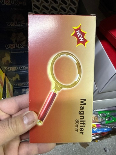 Лупа золото 80 мм