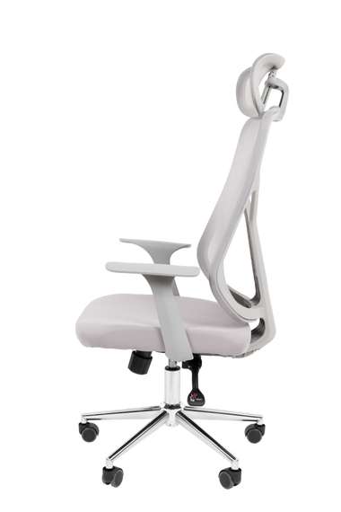 Офисное кресло Chairman CH588 с подголовником серый пластик, серый