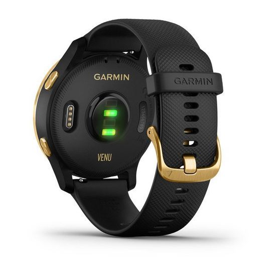Смарт часы Garmin Venu, черные с золотистым безелем 010-02173-33