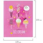Дневник 1-11 класс 48 л. твердый BRAUBERG глянцевая ламинация с подсказом "Ice cream party" (8 штук в упаковке)