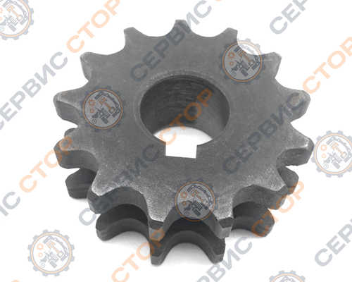 Звездочка двухрядная привода малого редуктора 195N Z-13, ф=24 мм.