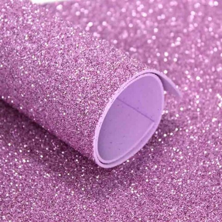 Фоамиран с глиттером  AstraCraft креатив, 20х30см, 2мм,цв.сиреневый