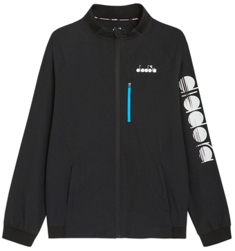 Мужская теннисная куртка Diadora FZ Jacket - черный