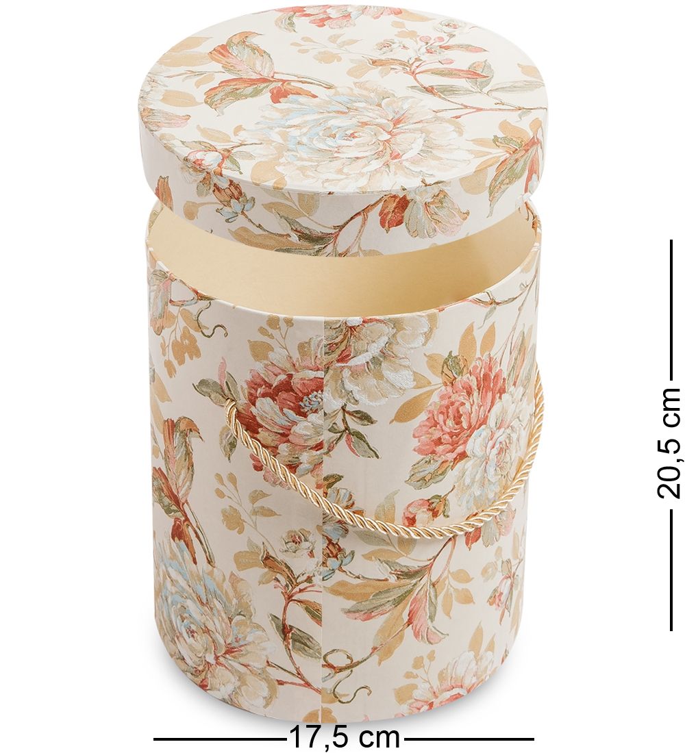 WG-78/3-C Коробка подарочная «Цилиндр» цв.бежевый