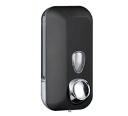 Диспенсер для мыла с кнопкой 500 мл. ABS BLACK 03012.N чёрный