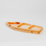 Деревянная менажница с 3 отсеками из кедра