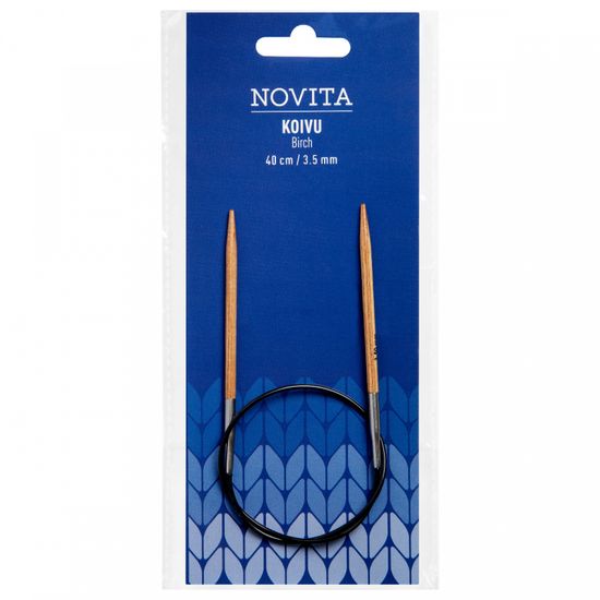 Спицы Novita 3,5 мм укороченные березовые на леске 40 см