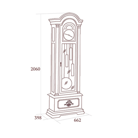 Floriana (Miass-Mebel) орех Часы