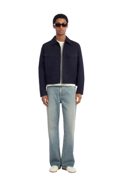 ZARA X BENITO ANTONIO ТОНКАЯ КУРТКА НА ПУГОВИЦАХ, СИНИЙ