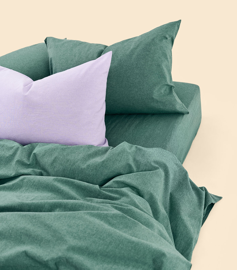 Простыня - Melange Grass - 180x200x30 (на резинке)