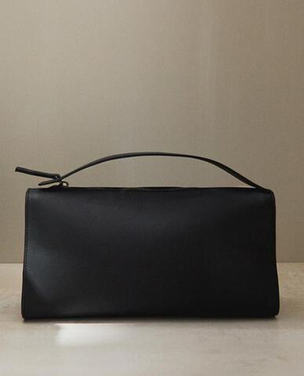 ZARA HOME МИНИ-КОЖАНАЯ СУМКА, ЧЕРНЫЙ