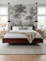 Кровать 180х200, Калантея, двуспальная, деревянная, парящая, массив березы, Dipriz