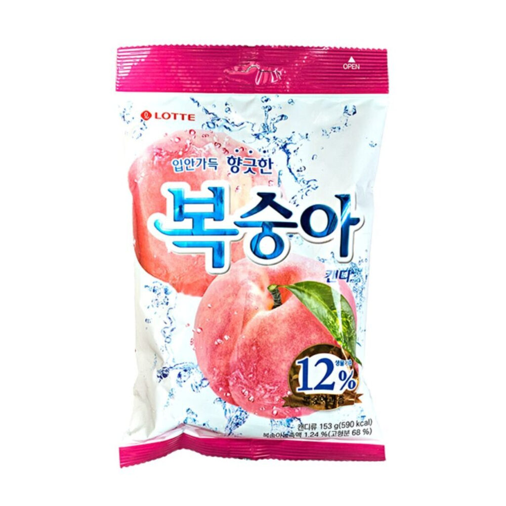 Карамель леденцовая Peach Candy, персик, 153 гр