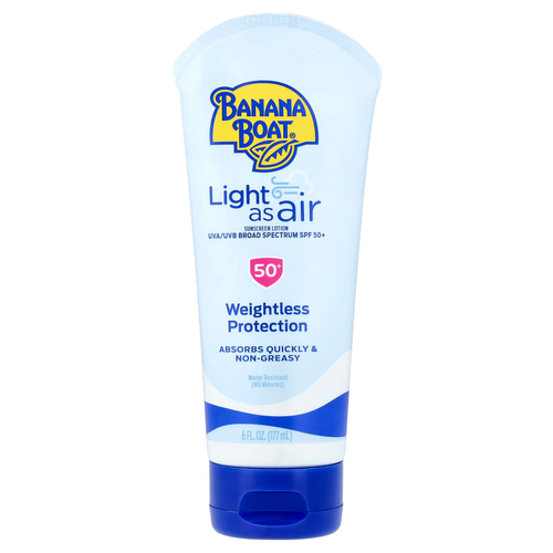 Banana Boat, Light As Air, солнцезащитный лосьон, SPF 50+, 177 мл (6 жидк. унц.)