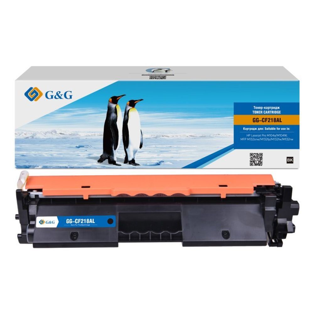 Картридж G&amp;G, аналог HP CF218A для LaserJet Pro M104/M132 (6k)