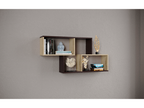 Полка навесная ПН-3 венге/дуб делано ТЭКС