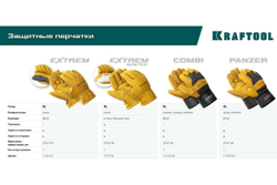 Комбинированные спилковые перчатки KRAFTOOL Combi XL 11310-XL