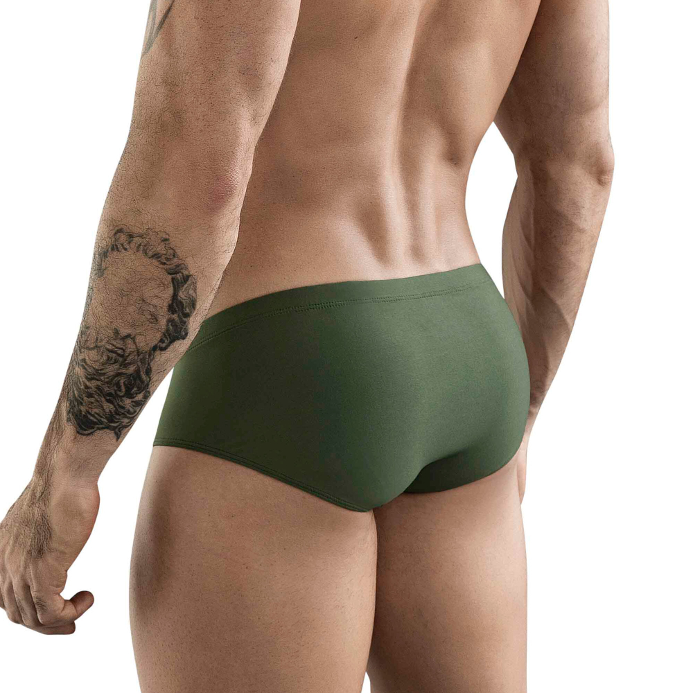 Мужские трусы брифы зеленые Clever Moda MAYA BRIEF 178110