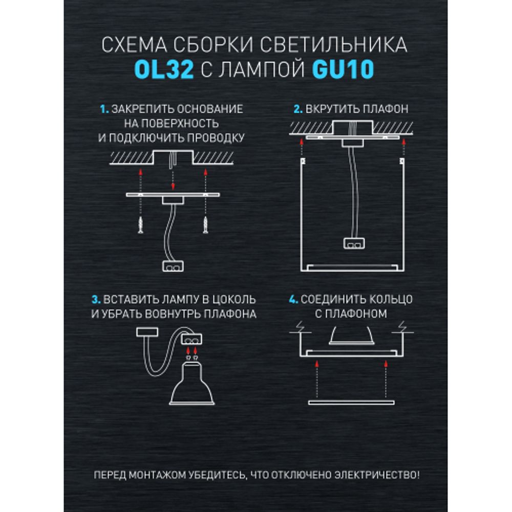 Светильник настенно-потолочный спот ЭРА OL32 WH MR16 GU10 IP20 белый