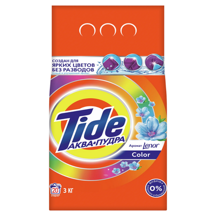 Стиральный порошок Tide Color с ароматом Lenor 3 кг