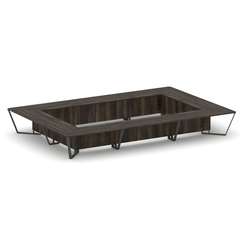 Steel Meet Стол переговорный прямоугольный KDK-PR.B.SP-26K2 Дуб Мали/Металл Антрацит 6000*4000*750