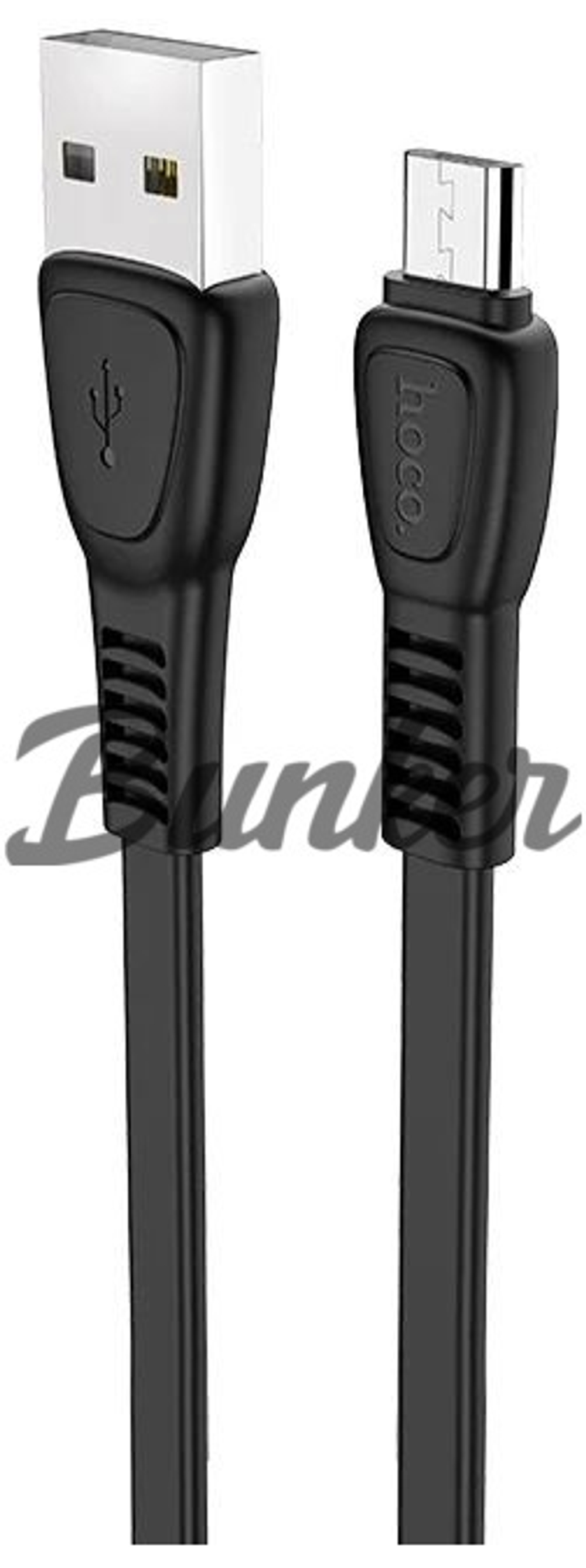 Кабель USB-micro-USB Hoco X40, черный, 1м