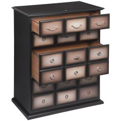 Комод "Пандора"- 4 с 4 ящиками Орех Оберджин Шоколад