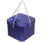 Коробка подарочная «Близкому человеку» 19*19*14 см, синий