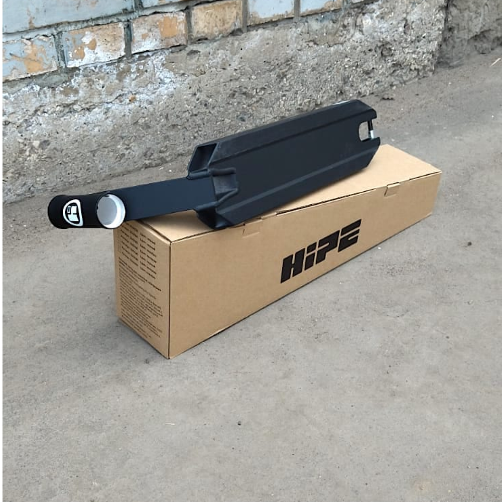 Дека HIPE H3 для трюкового самоката 500х115 мм, black черная