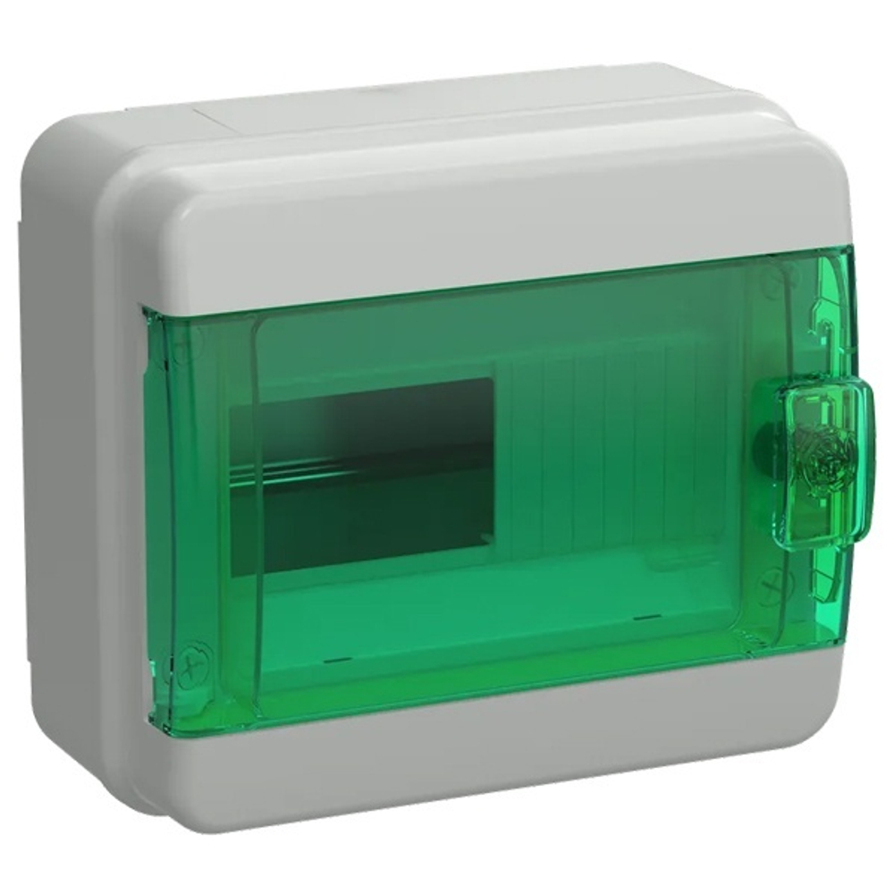 Корпус пласт. IEK TEKFOR КМПн- 8 IP65 зелен. прозр. дверь TF5-KP72-N-08-65-K03-K06