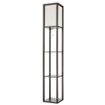 8090/1F COMFI LN26 460 кофейный/белый, дерево/текстиль Торшер Е27 1*60W 220V PRACTIC