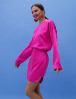 Платье мини с фигурным низом