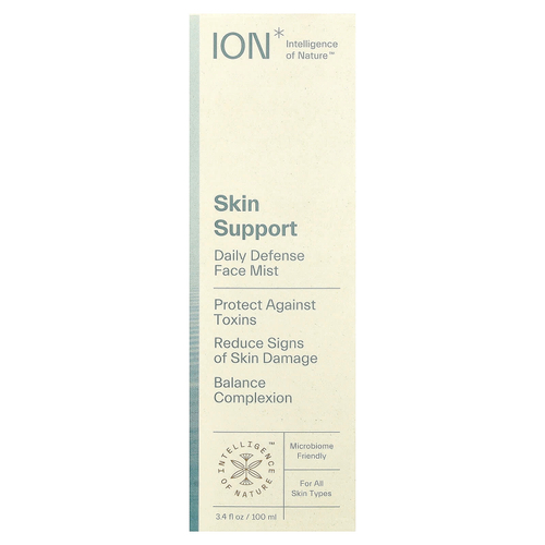 ION Intelligence of Nature, Skin Support, спрей для лица для ежедневной защиты, для всех типов кожи, 100 мл (3,4 жидк. унции)