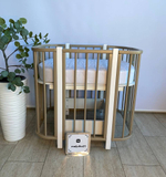 Кроватка-трансформер 4 в 1 "Счастливое детство" 120*60 см, цвет капучино