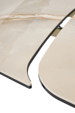 Стол М-City DISAUR Паласио (Palacio) 180 Гранд Жаде (Gloss Grand Jade), керамика на стекле, Шампань