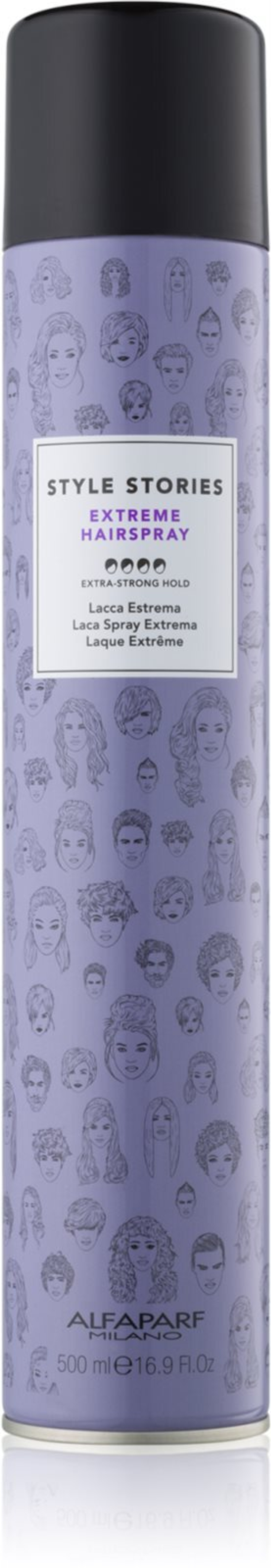 Alfaparf Milano Style Stories The Range Hairspray - лак для волос очень сильной фиксации /  Extreme Hairspray 500  ml  / GTIN 8022297071459