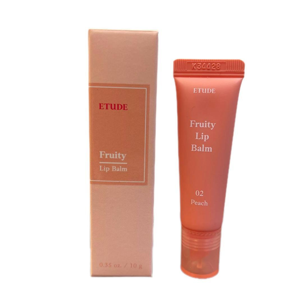 Etude Бальзам для губ с ароматом персика - Fruity lip balm #02 peach, 10г