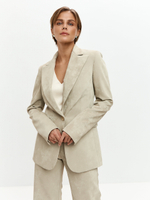 Жакет Скарлет из экокожи в оттенке миндаля