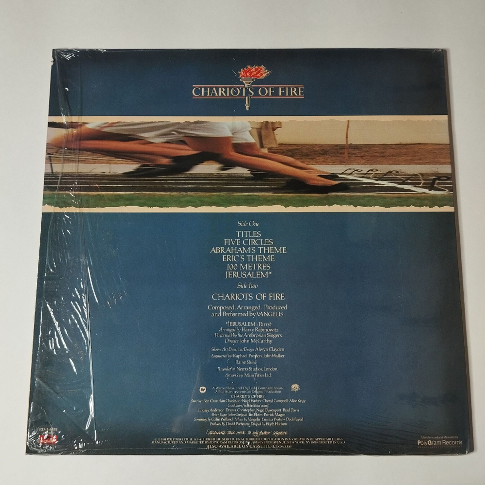 Винтажная виниловая пластинка LP Vangelis Chariots Of Fire Огненные Колесницы (USA 1981)