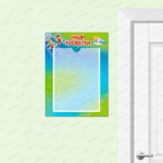 Табличка Наши кроватки с карманом А4 Градиент