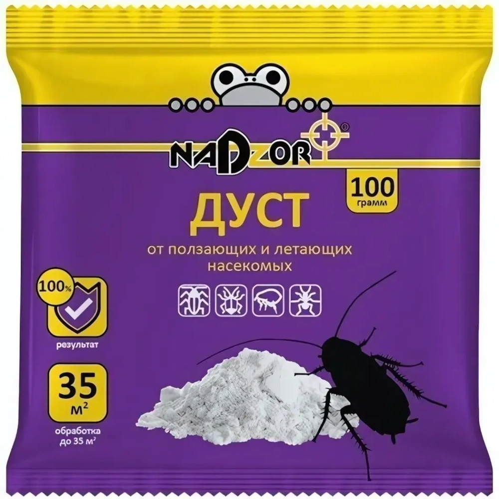 Дуст от ползающих насекомых 100гр Nadzor (50)