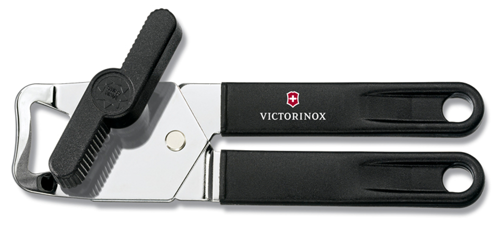 Фото консервный нож VICTORINOX универсальный, сталь/пластик чёрный с гарантией