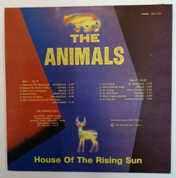 Винтажная виниловая пластинка The Animals House Of The Rising Sun (Russia 1992)