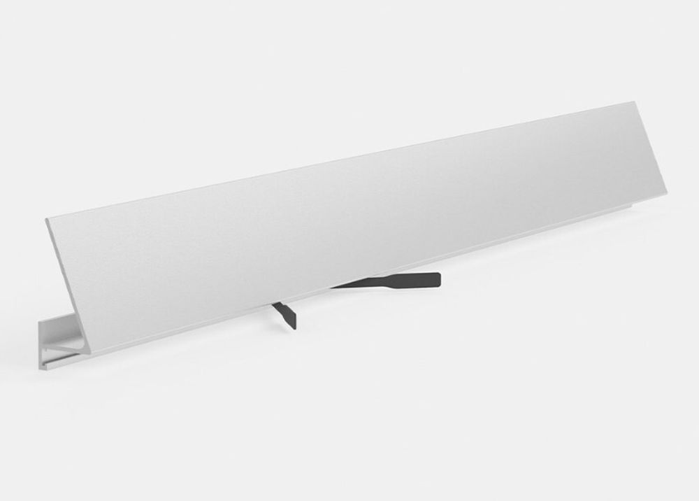 Щелевой плинтус Pro Design Corner 570 белый, 2600x15,5x35 мм