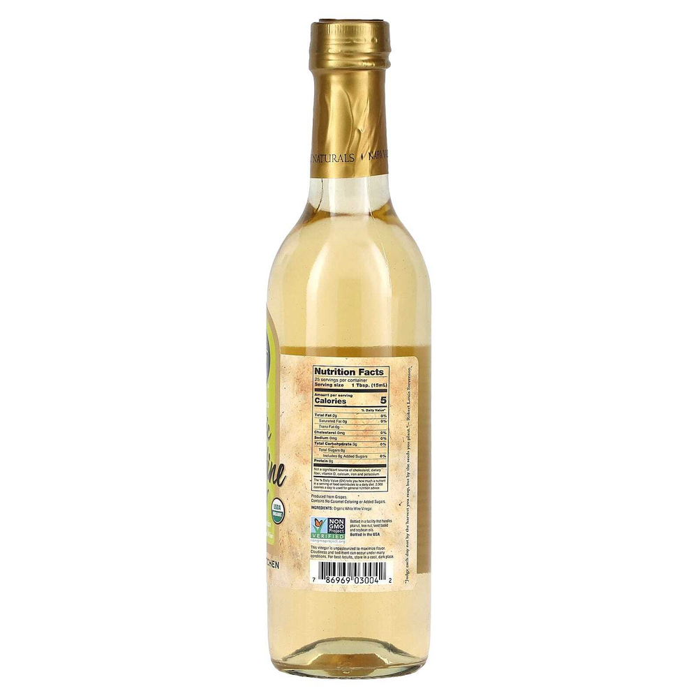 Napa Valley Naturals, органический белый винный уксус, 375 мл (12,7 жидк. унции)