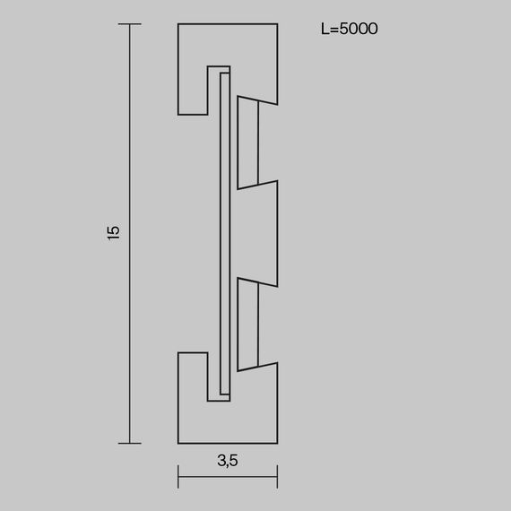 Шинопровод накладной/подвесной Maytoni Technical Busbar trunkings Flexity TRX200-115B