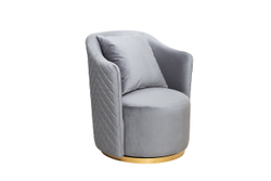 Кресло Верона(Verona/VD) вращающееся, велюр ,бирюзовый Colt1004-BIRUZ/золото 70x77x80см Garda Decor