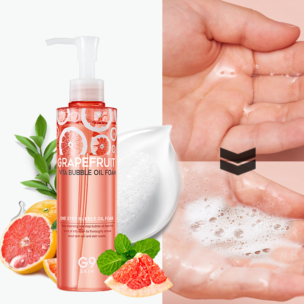 Berrisom G9 Skin Grapefruit Vita Bubble Oil Foam 2 в 1 масло-пенка с экстрактом грейпрфрута